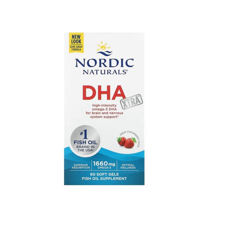 NORDIC NATURALS DHA Xtra Omega-3 Oil (60 kaps.)
