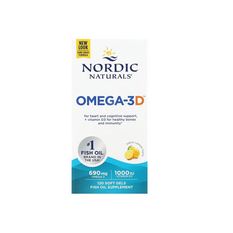 NORDIC NATURALS Omega-3D (120 kaps.)
