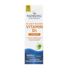 NORDIC NATURALS Plant-Based Vitamin D3 Liquid -  Witamina D3 dla wegan (30 ml)