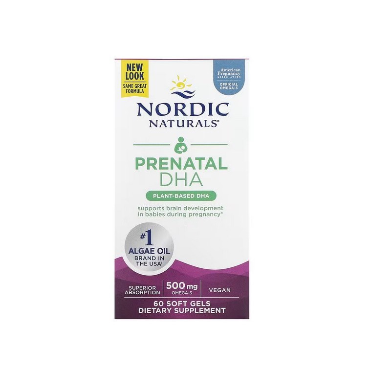 NORDIC NATURALS Prenatal DHA Omega 3 Vegan (60 kaps.)
