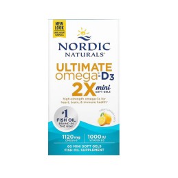 NORDIC NATURALS Ultimate Omega 2X Mini with Vitamin D3 (60 kaps.)
