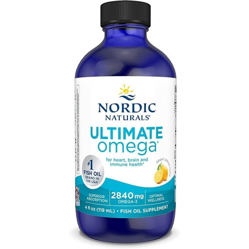 NORDIC NATURALS Ultimate Omega, Lemon, 2840 mg (119 ml)