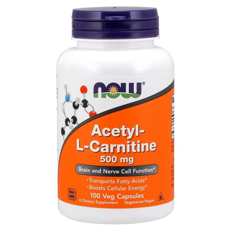NOW FOODS Acetyl L-Karnityna HCI 500 mg (100 kaps.)