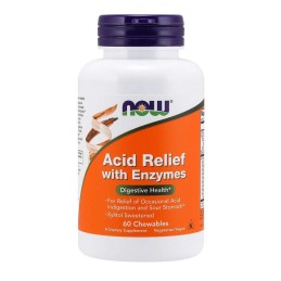 NOW FOODS Acid Relief with Enzymes (60 tabl.)