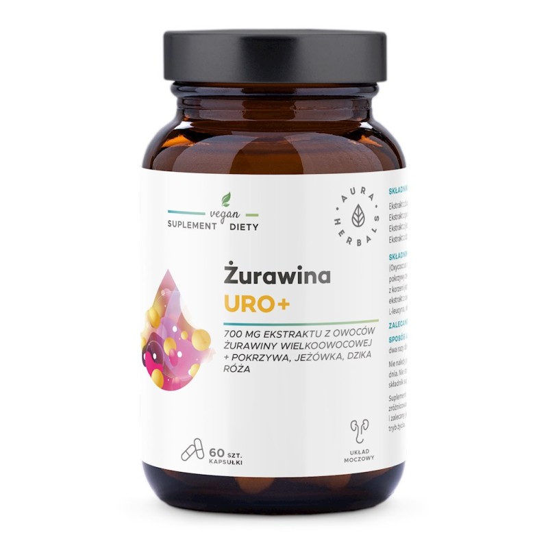 AURA HERBALS Żurawina Uro+ (60 kaps.)