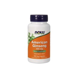 NOW FOODS American Ginseng - Żeń-szeń Amerykański (100 kaps.)