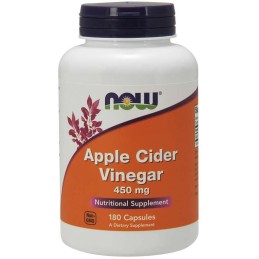 NOW FOODS Apple Cider Vinegar - Ocet Jabłkowy 450 mg (180 kaps.)