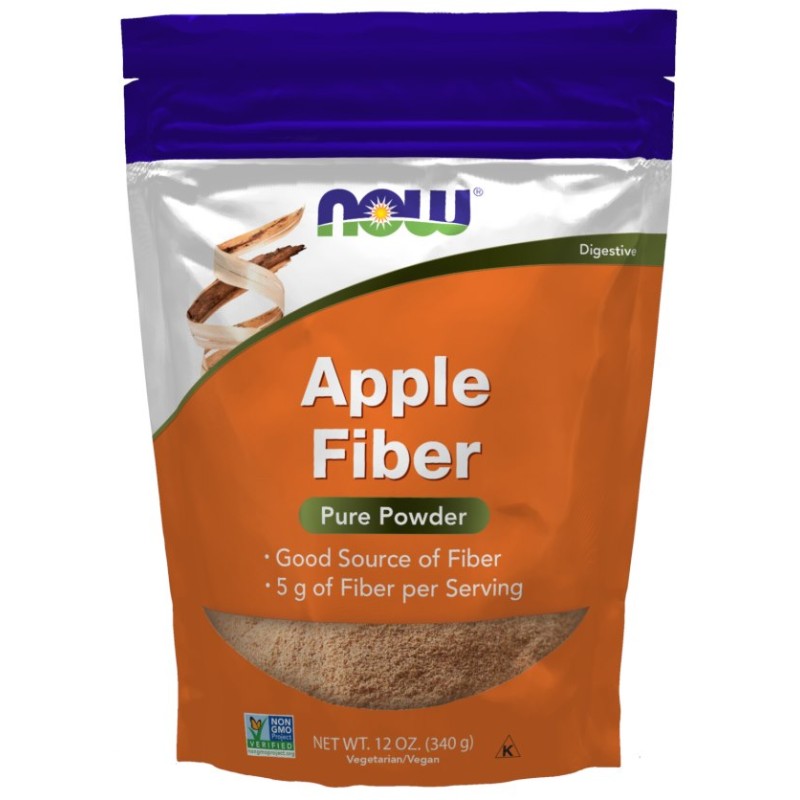 NOW FOODS Apple Fiber - Błonnik jabłkowy (340 g)