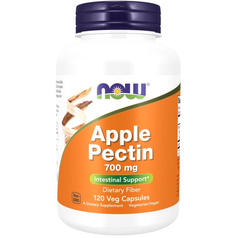 NOW FOODS Apple pectin - Pektyna jabłkowa 700 mg (120 kaps.)