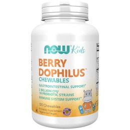 NOW FOODS BerryDophilus Kids - Probiotyk dla dzieci (120 tabl.)