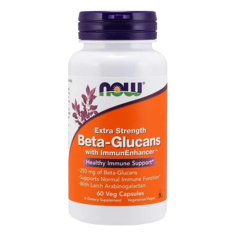 NOW FOODS Beta-Glucans with ImmunEnhancer (60 kaps.)