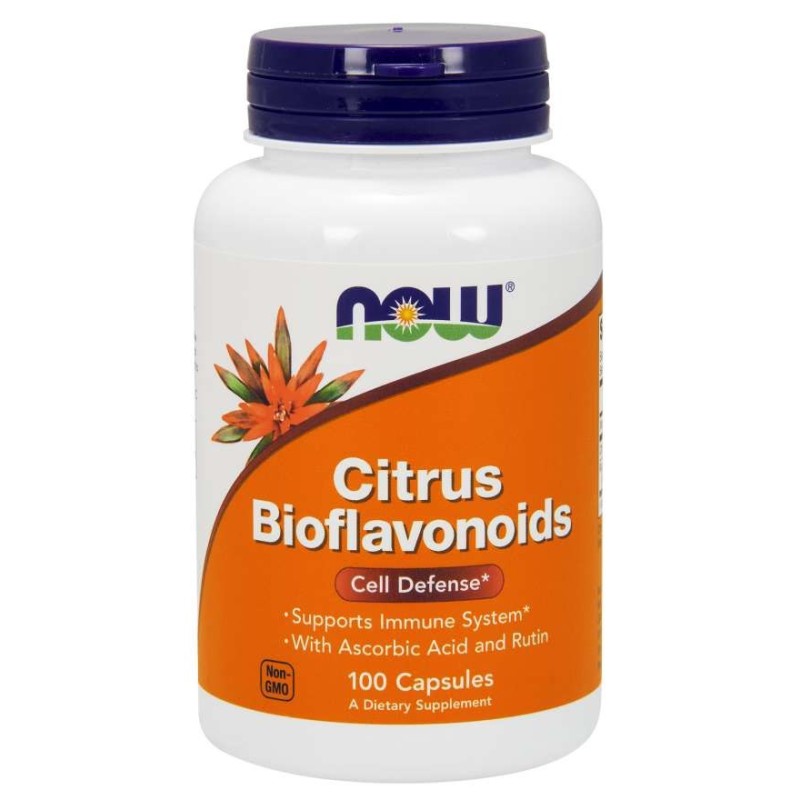 NOW FOODS Bioflawonoidy Cytrusowe + Witamina C + Rutyna (100 kaps.)