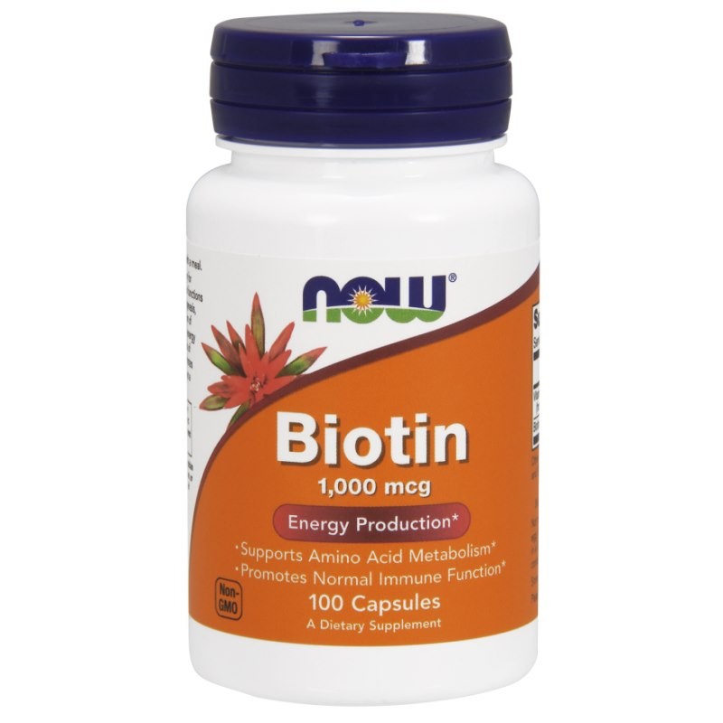 NOW FOODS Biotyna - Biotin 1000 mcg (100 kaps.)