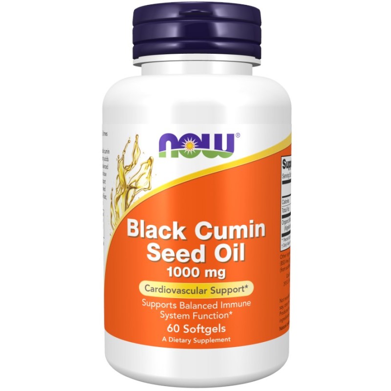 NOW FOODS Black Cumin Seed Oil - Czarnuszka (60 kaps.)