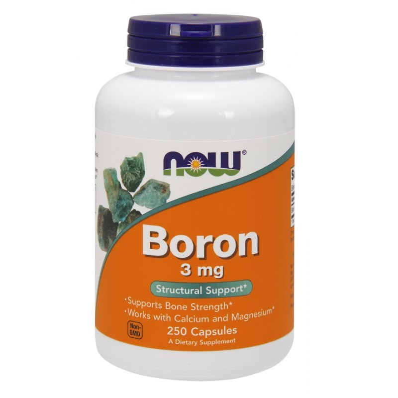 NOW FOODS Boron - Bor 3 mg (250 kaps.)