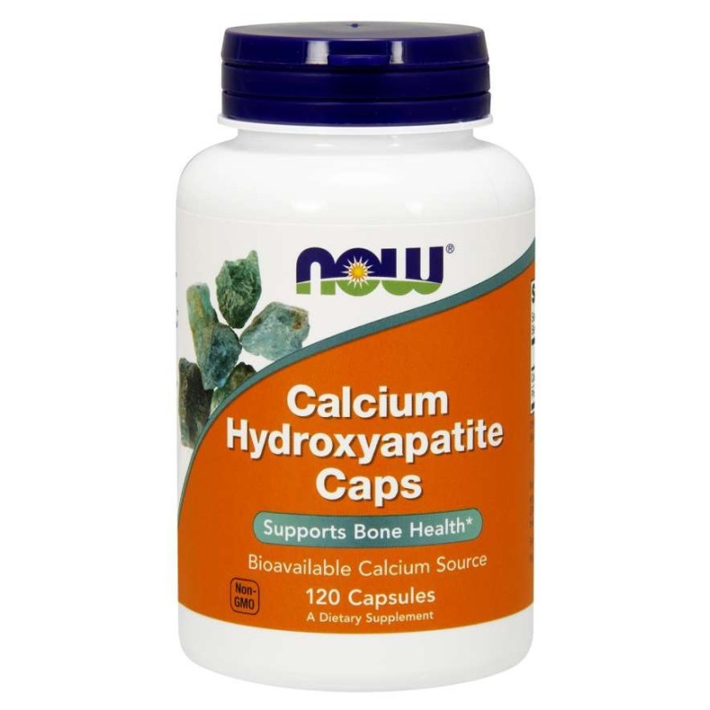 NOW FOODS Calcium Hydroxyapatite Caps - Hydroksyapatyt Wapnia (120 kaps.)
