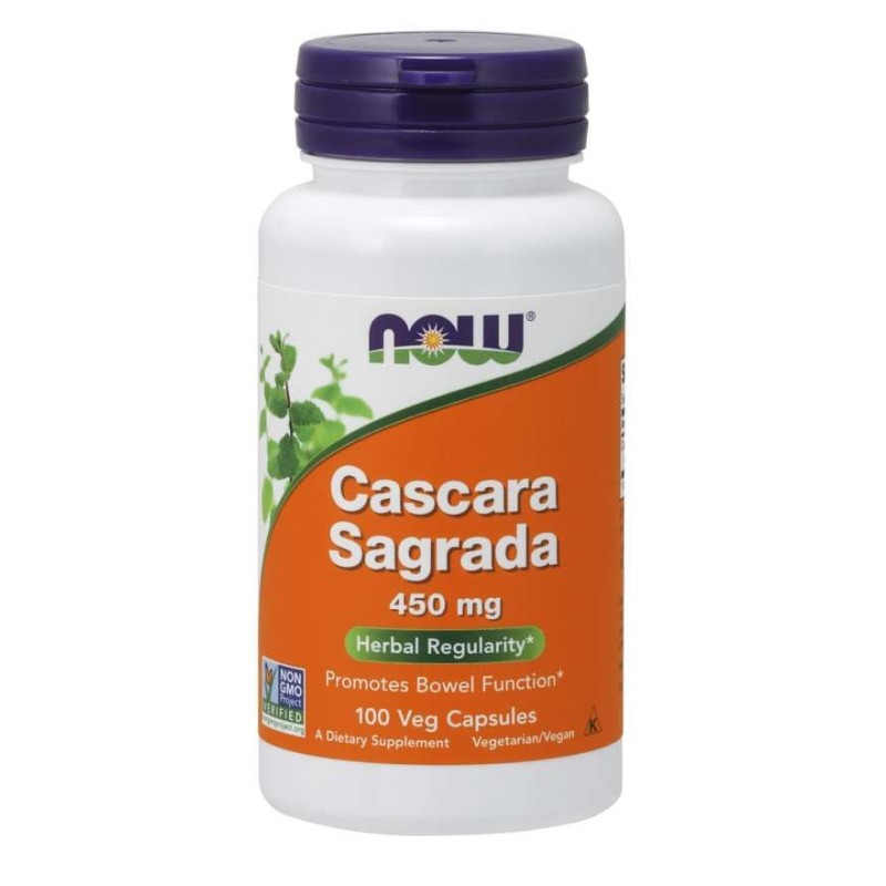 NOW FOODS Cascara Sagrada 450 mg (100 kaps.)