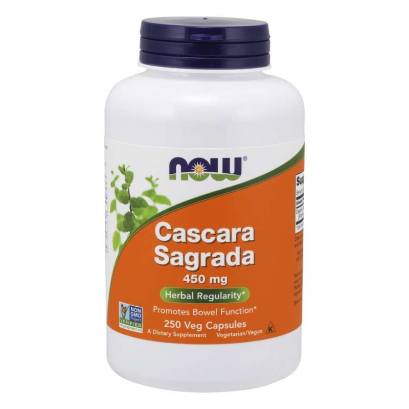 NOW FOODS Cascara Sagrada 450 mg (250 kaps.)