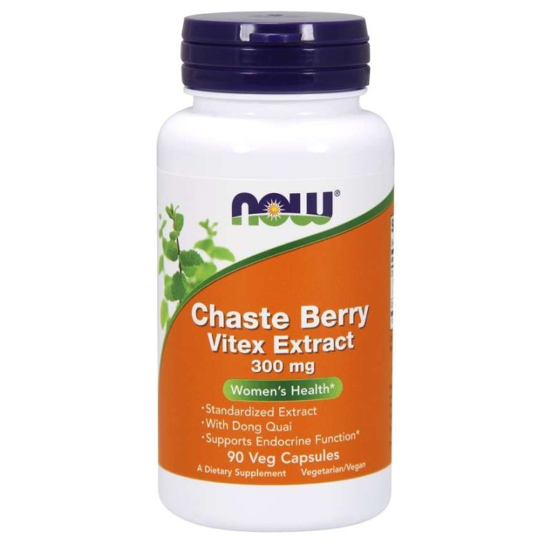 NOW FOODS Chaste Berry Vitex Extract (90 kaps.)
