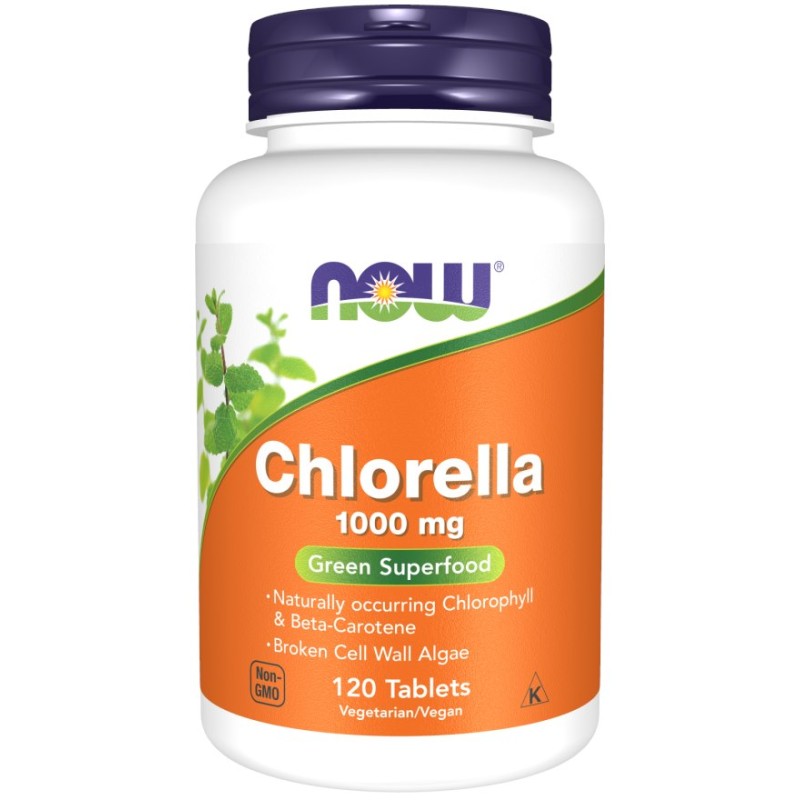 NOW FOODS Chlorella 1000 mg (120 tabl.)