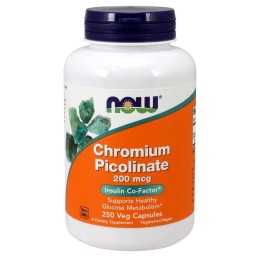 NOW FOODS Chromium Picolinate - Pikolinian Chromu (250 kaps.)