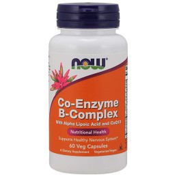 NOW FOODS Co-Enzyme B-Complex Kompleks Witamin z grupy B + Kwas alfa liponowy + Koenzym Q10 (60 kaps.)