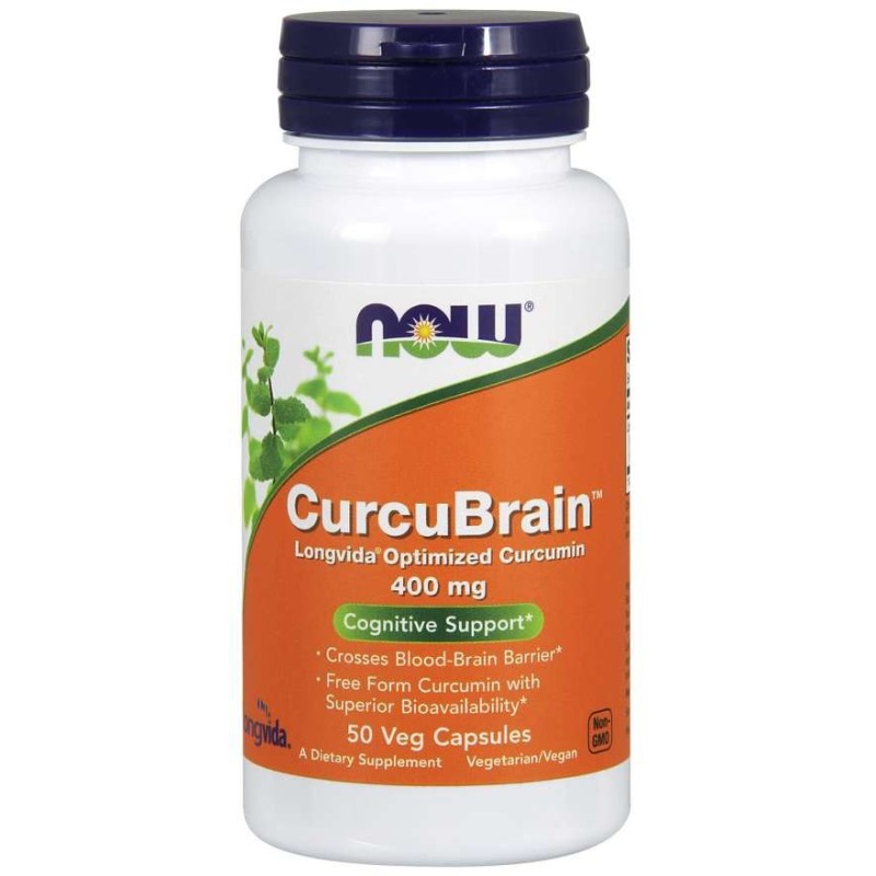NOW FOODS CurcuBrain 400 mg (50 kaps.)