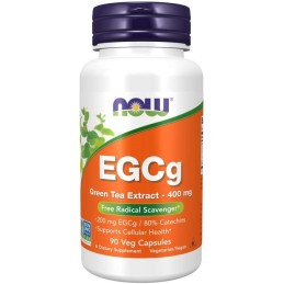 NOW FOODS EGCg Green Tea Extract - Zielona Herbata ekstrakt 400 mg (90 kaps.)