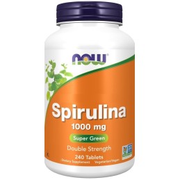 NOW FOODS Spirulina 1000 mg (240 tabl.)