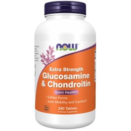 NOW FOODS Extra Strength Glucosamine & Chondroitin (240 tabl.)