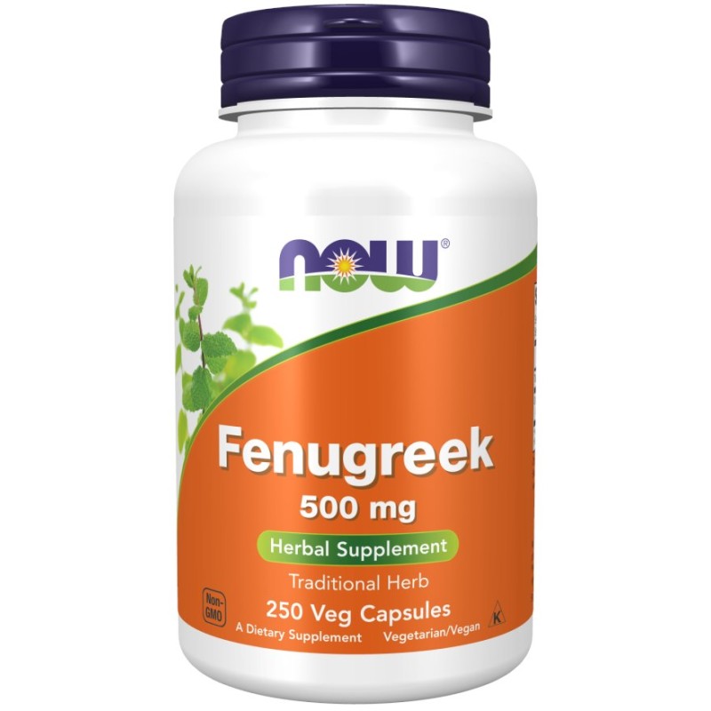 NOW FOODS Fenugreek - Kozieradka 500 mg (250 kaps.)