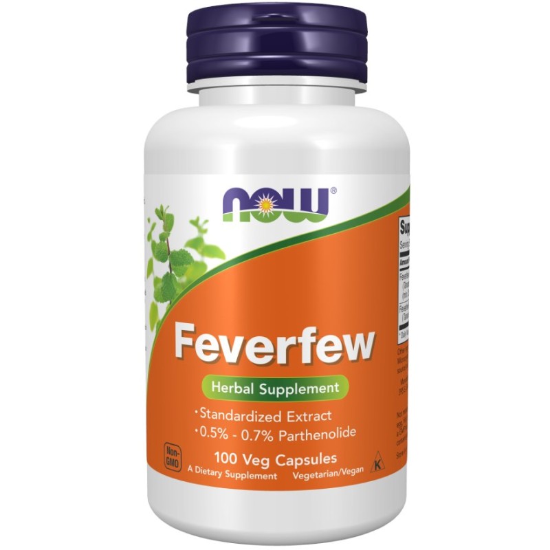 NOW FOODS Feverfew - Wyciąg z ziela złocienia maruny 175 mg (100 kaps.)
