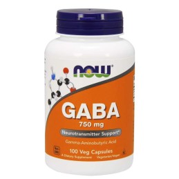 NOW FOODS GABA 750 mg (100 kaps.)