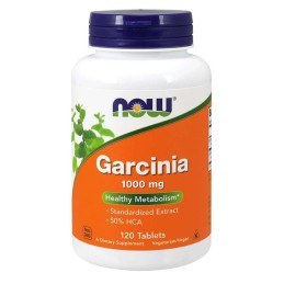 NOW FOODS Garcinia - Garcinia Cambogia 50% HCA 1000 mg (120 tabl.)