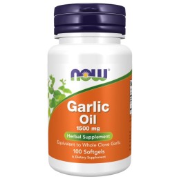 NOW FOODS Garlic Oil 1500 mg - koncentrat 3 mg (100 kaps.)