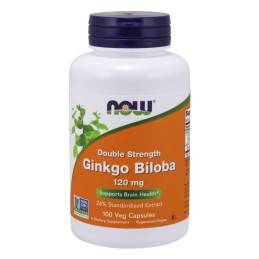 NOW FOODS Ginkgo Biloba - Miłorząb Japoński ekstrakt  (100 kaps.)