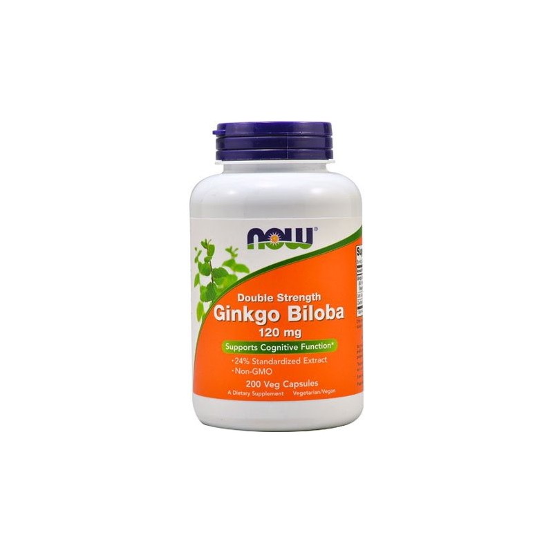 NOW FOODS Ginkgo Biloba - Miłorząb Japoński ekstrakt  (200 kaps.)