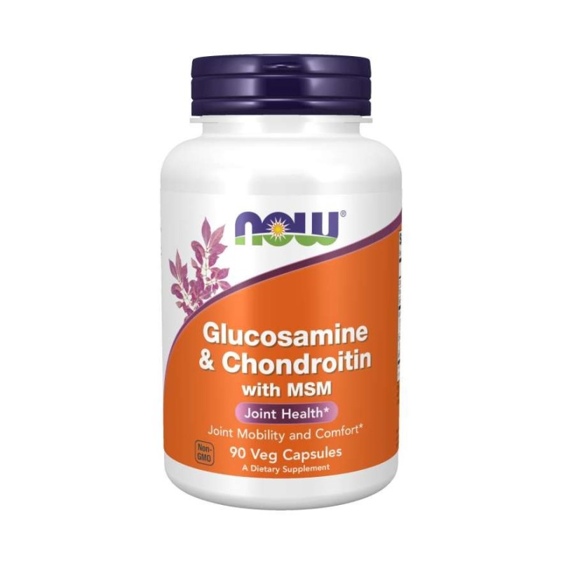 NOW FOODS Glukozamina i Chondroityna z MSM (90 kaps.)