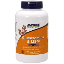 NOW FOODS Glukozamina z MSM (180 kaps.)