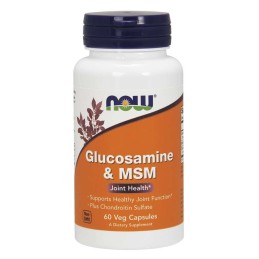 NOW FOODS Glukozamina z MSM (60 kaps.)