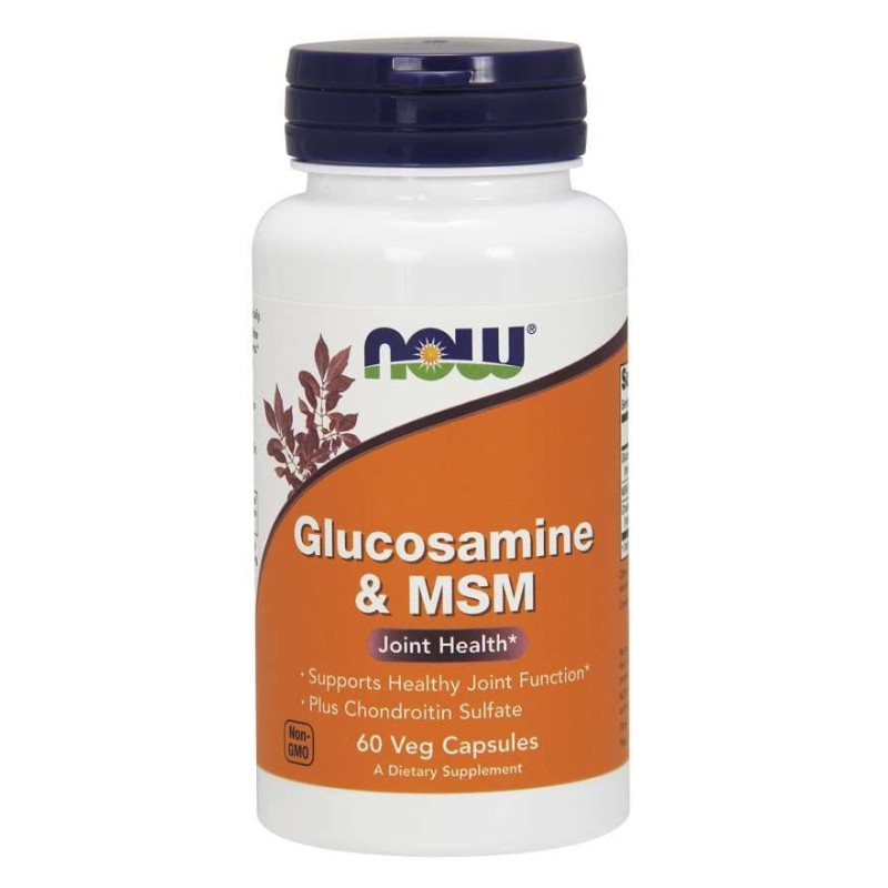 NOW FOODS Glukozamina z MSM (60 kaps.)
