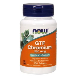 NOW FOODS GTF Chromium - Chrom GTF 200 mcg (100 tabl.)