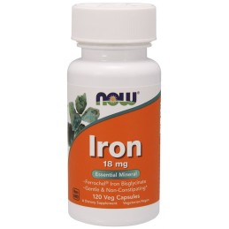 NOW FOODS Iron - Chelat Żelaza (120 kaps.)