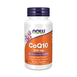 NOW FOODS Koenzym Q10 200 mg (60 kaps.)