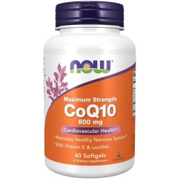 NOW FOODS Koenzym Q10 600 mg (60 kaps.)