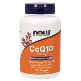 NOW FOODS Koenzym Q10 i Omega-3 (120 kaps.)