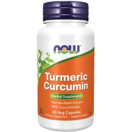 NOW FOODS Kurkumina - Turmeric Curcumin 95% (60 kaps.)