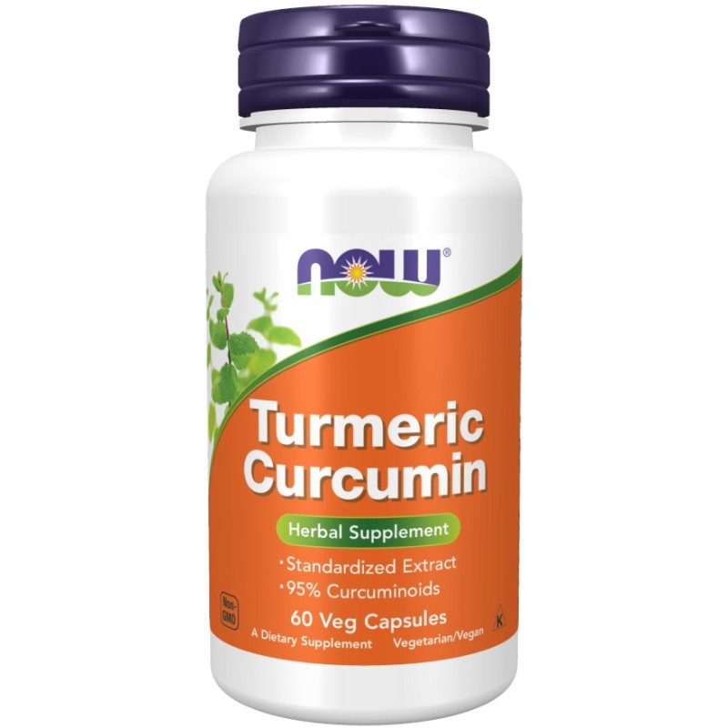 NOW FOODS Kurkumina - Turmeric Curcumin 95% (60 kaps.)