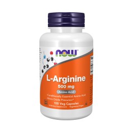 NOW FOODS L-Arginine 500 mg (100 kaps.)