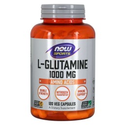 NOW FOODS L-Glutamina (120 kaps.)